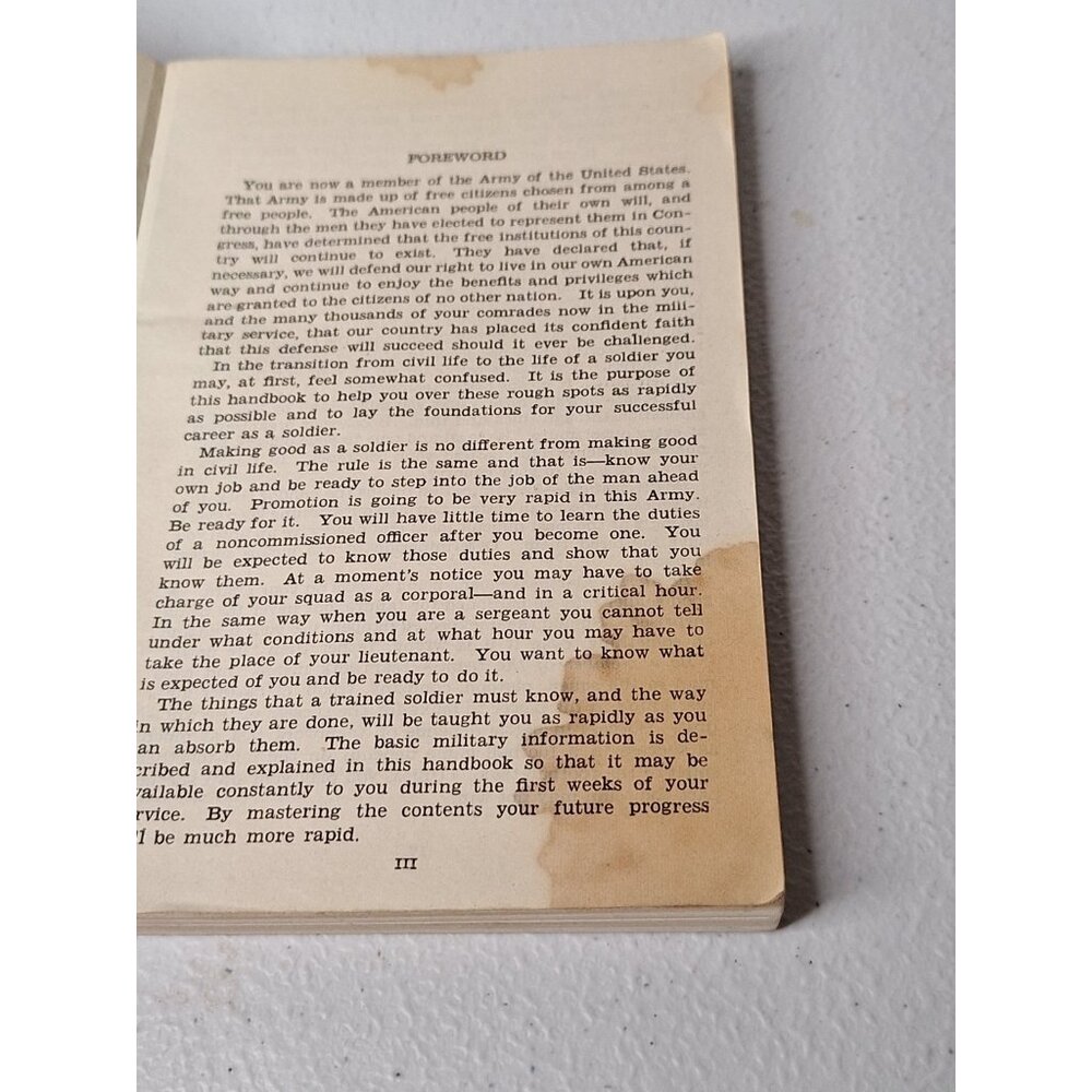 WW2 War Department Basic Field Manual Soldiers Handbook 1941 Original C - Picture 7 of 8